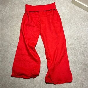 Linen Wide-Leg resort Pants